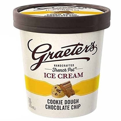 People recommend "GRAETERS Ice Cream Cookie Dough Chocolate, 16 FZ"