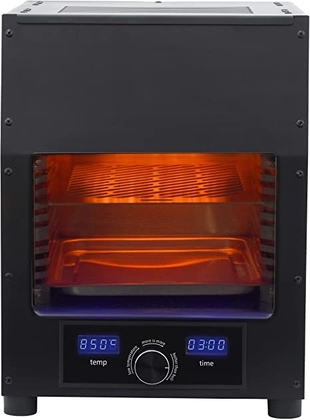 People recommend "Flame King FK-BEEF-110 Scorch Electric Rapid Broiler Infrared Smokeless Steak Chicken,Pork Searing Charbroil Cooker Grill for Indoor/Outdoor, Black"