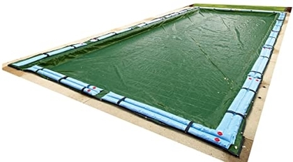 People recommend "Blue Wave BWC864 Silver 12-Year 30-ft x 50-ft Rectangular In Ground Pool Winter Cover, Forest Green"