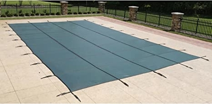 People recommend "Blue Wave 16-ft x 32-ft Rectangular In Ground Pool Safety Cover - Green "