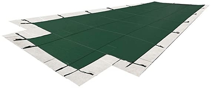 People recommend "16'x32' Mesh - CES Rectangle Inground Safety Pool Cover - 16 ft x 32 ft In Ground Winter Cover with 4'x8' Center End Steps (Green)"