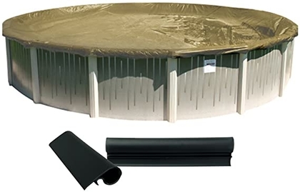 People recommend "Buffalo Blizzard Supreme Plus Winter Cover for 28-Foot Round Above-Ground Swimming Pools | Tan/Silver Reversible | 4-Foot Additional Material | Wind Guard Clips Included"