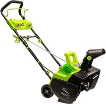 People recommend "Earthwise SN74022 22-Inch 40-Volt Cordless Electric Snow Thrower, 4.0AH Battery & Charger Included"