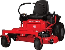 People recommend "Craftsman Z525 Zero Turn Gas Powered Lawn Mower, Red"