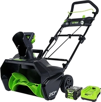 People recommend "Greenworks 2600402 Pro 80V 20-Inch Cordless Snow Thrower, 2Ah Battery & Charger Included "