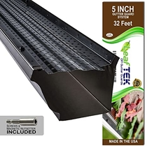 People recommend "LeafTek 5" x 32' Gutter Guard Leaf Protection in Black | DIY Premium Contractor Grade 35 Year Aluminum Covers | 32'/100'/200' Available in 5 or 6 Inch "