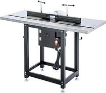 People recommend "Grizzly Industrial T28781 - Router Table with Lift and Cast Iron Wings"