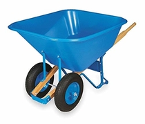 People recommend "Wheelbarrow, Poly, 10 Cu. Ft, Pneumatic:"