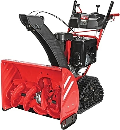 People recommend "Troy-Bilt Storm Tracker 2890 277cc Electric Start Gas Snow Thrower "