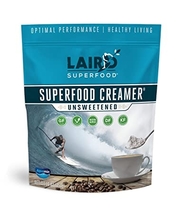 People recommend "Laird Superfood Non-Dairy Coffee Creamer Unsweetened - Powder Coconut Creamer | Non-GMO | MCT | Vegan, 1lb Bag"