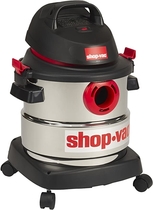 People recommend "Shop-Vac 5989300 5-Gallon 4.5 Peak HP Stainless Steel Wet Dry Vacuum"