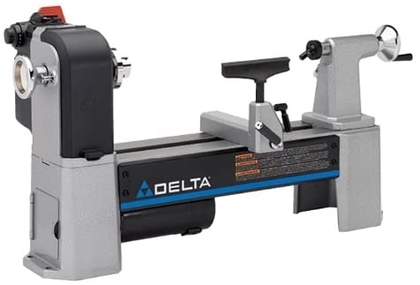 People recommend "Delta Industrial 46-460 12-1/2-Inch Variable-Speed Midi Lathe"