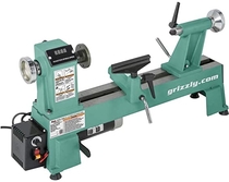 People recommend "Grizzly Industrial T25920 - 12" x 18" Variable-Speed Benchtop Wood Lathe"