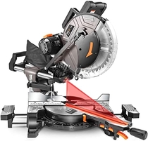 People recommend "TACKLIFE Sliding Miter Saw, 12inch 15Amp Double-Bevel Sliding Compound Miter Saw with Laser, Crosscutting Miter Saw, 3800rpm, Adjustable Cutting Angle, Extensible Table, 10ft Cable, 40T Blade - PMS03A "