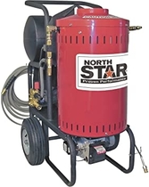 People recommend "Northstar Electric Wet Steam and Hot Water Portable Pressure Power Washer - 2700 PSI, 2.5 GPM, 230 Volt, Direct Drive, Model Number 157306"