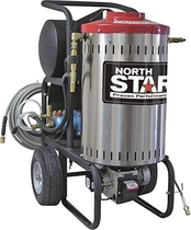 People recommend "NorthStar Electric Wet Steam and Hot Water Portable Pressure Power Washer - 2000 PSI, 1.5 GPM, 120 Volt, Model Number 157307"