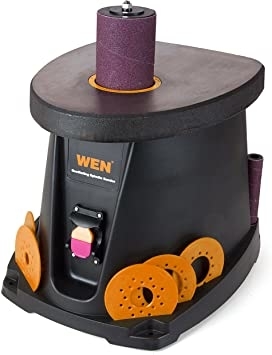 People recommend "WEN 6510T 3.5 Amp Oscillating Spindle Sander, Black "