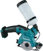People recommend "Makita CC02Z 12V MAX CXT Lithium-Ion Cordless Tile/Glass Saw, 3-3/8""