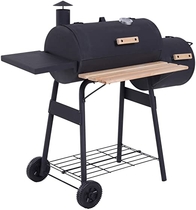 People recommend "Outsunny 48" Steel Portable Backyard Charcoal BBQ Grill and Offset Smoker Combo with Wheels"