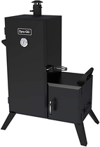 People recommend "Dyna-Glo DGO1176BDC-D Vertical Offset Charcoal Smoker"