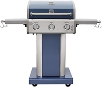 People recommend "Kenmore PG-4030400LD-AZ-AM 3 Burner Outdoor Patio Gas BBQ Propane Grill, Azure"
