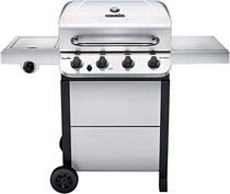 People recommend "Char-Broil 463377319 Performance 4-Burner Cart Style Liquid Propane Gas Grill, Stainless Steel"