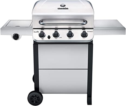 People recommend "Char-Broil 463377319 Performance 4-Burner Cart Style Liquid Propane Gas Grill, Stainless Steel"