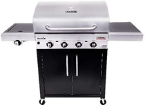 People recommend "Char-Broil 463280419 Performance TRU-Infrared 4-Burner Cabinet Style Gas Grill, Stainless/Black"