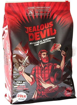 People recommend "Jealous Devil All Natural Hardwood Lump Charcoal - 20LB"