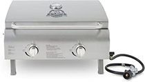 People recommend "Pit Boss Grills 75275 Stainless Steel Two-Burner Portable Grill"