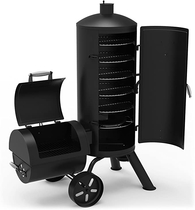 People recommend "Dyna-Glo Signature Series DGSS1382VCS-D Heavy-Duty Vertical Offset Charcoal Smoker & Grill"