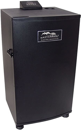 People recommend "Masterbuilt 20070910 30-Inch Black Electric Digital Smoker, Top Controller"