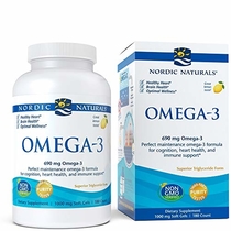 People recommend "Nordic Naturals - Omega-3, Cognition, Heart Health, and Immune Support, 180 Soft Gels"