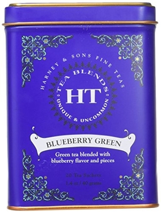 Люди рекомендуют "Harney &amp; Sons Blueberry Green Tea Tin Can - Caffeinated and, Great Present Idea - 20 Sachets, 1.4 Ounces"