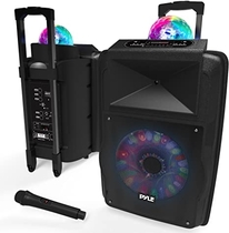 People recommend "Wireless Portable PA Speaker System - 700 W Battery Powered Rechargeable Sound Speaker and Microphone Set with Bluetooth MP3 USB Micro SD FM Radio AUX 1/4" DJ lights - For PA / Party - Pyle PSUFM1280B"