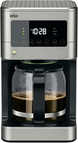 People recommend "Braun Brew Sense 12 Cup Touch Screen Drip Coffee Maker Machine with Brew Strength Options, 2 Hour Shut Off and 24 Hour Timer, Stainless Steel"