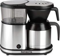 People recommend "Cafetera digital Bonavita BV1500TD para 5-tazas, acero inoxidable, BV1500TS, Acero inoxidable"