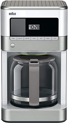 People recommend "Braun KF6050WH BrewSense Drip Coffee Maker, White:"