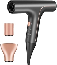 People recommend "Professional Hair Dryer, Lightweight Ionic Blow Dryer, Negative Ion Fast Drying Damage Protection Hair Dryer, 3 Heat Settings & 3 Speed with 2 Concentrator Nozzles for for Home, Salon and Travel"