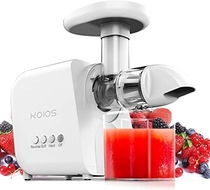 People recommend "KOIOS Juicer, Masticating Juicer Machine, Slow Juice Extractor with Reverse Function, Cold Press Juicer Machine with Quiet Motor, 2019 Juicer, Easy to Clean with Brush"