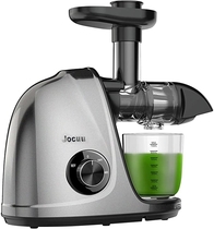 People recommend "Juicer Machines, Jocuu Slow Juicer Masticating Juicer Extractor Easy to Clean, Cold Press Juicer with Two Speed Modes, Quiet Motor, Reverse Function, with Brush and Recipes, for Fruits and Vegtables"