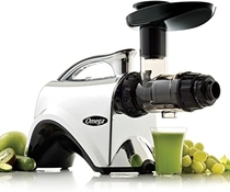 People recommend "Omega NC900HDC Juicer Extractor and Nutrition System Creates Fruit Vegetable and Wheatgrass Juice Quiet Motor Slow Masticating Dual-Stage Extraction with Adjustable Settings, 150-Watt, Metallic: Electric Masticating Juicers"