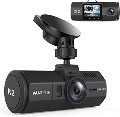 People recommend "Vantrue N2 Uber Dual Dash Cam-1080P Inside and Outside Dash Camera for Cars 1.5" Near 360° Wide Angle Lyft Dashboard Cam w/ Parking Mode, Motion Detection, Front Camera Night Vision Effects"