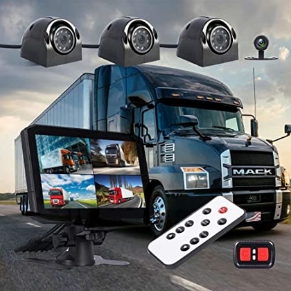 People recommend "VSYSTO 4CH Dash Cam Recording Camera Recorder DVR Front & Sides & Rear VGA for Semi Trailer Truck Van Tractor with Infrared Night Vision Lens, 7.0'' Monitor"