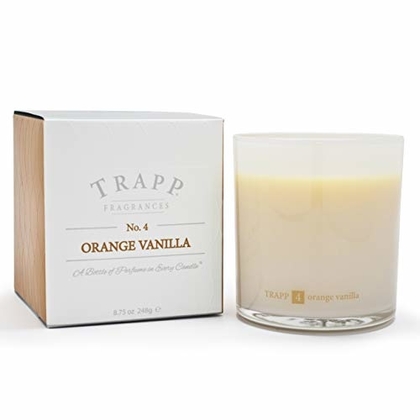 People recommend "Trapp Ambiance Collection No. 4 Orange Vanilla Poured Scented Candle, 8.75-Ounces"