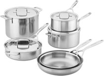 People recommend "Demeyere 5-Plus Stainless Steel 10-piece Cookware Set: Home & Kitchen"