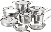 People recommend "All-Clad BD005714 D5 Brushed 18/10 Stainless Steel 5-Ply Bonded Dishwasher Safe Cookware Set"