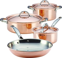 People recommend "Ruffoni Symphonia Prima Stainless Steel Triply Copper Cookware Set/Pots and Pans Set"