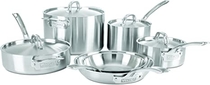 People recommend "Viking Professional 5-Ply Stainless Steel Cookware Set, 10 Piece"