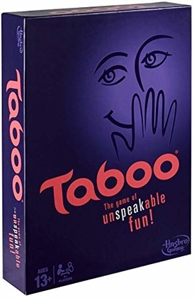 People recommend "Taboo Board Game"